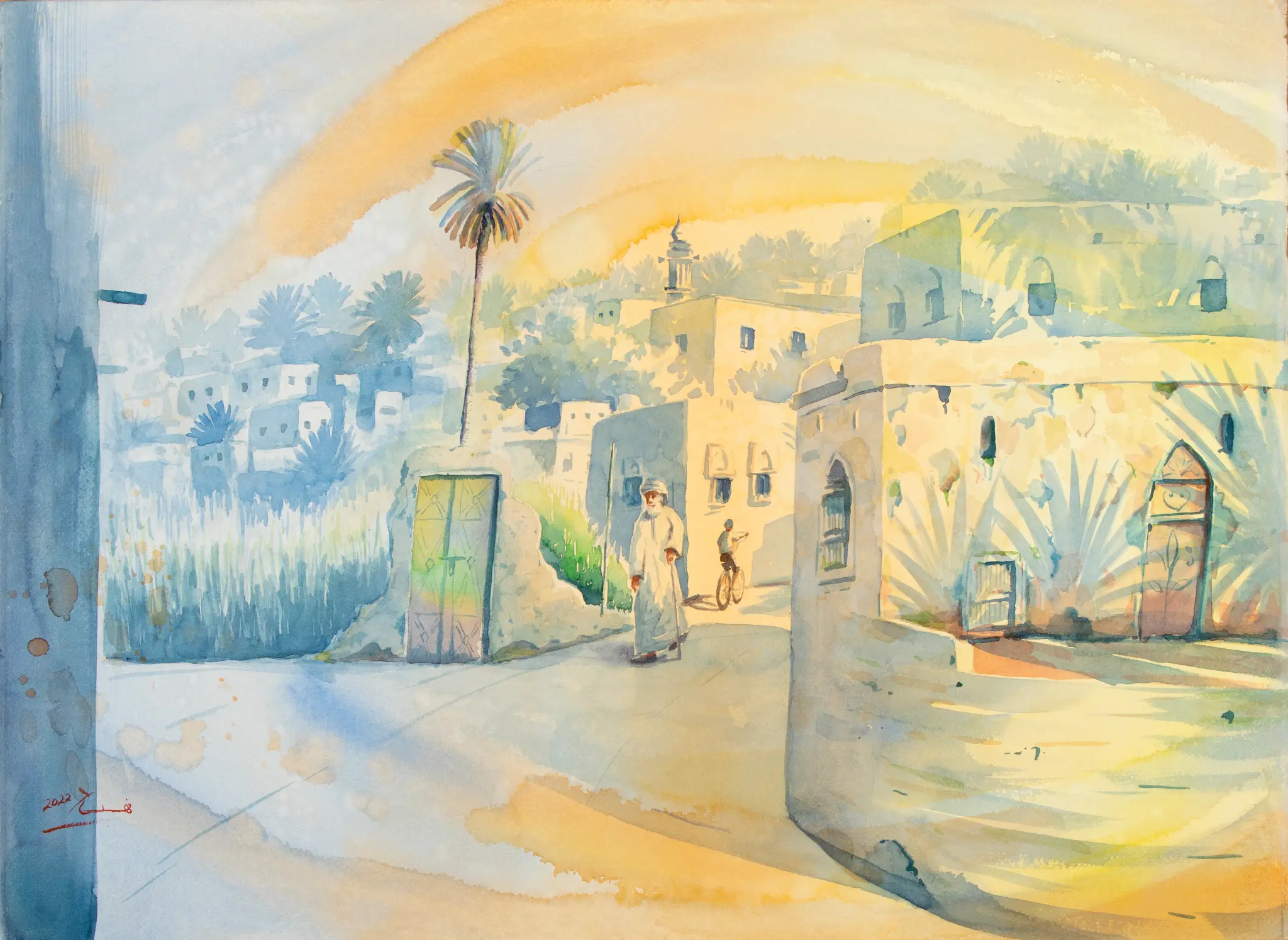 Village Morning (Print)